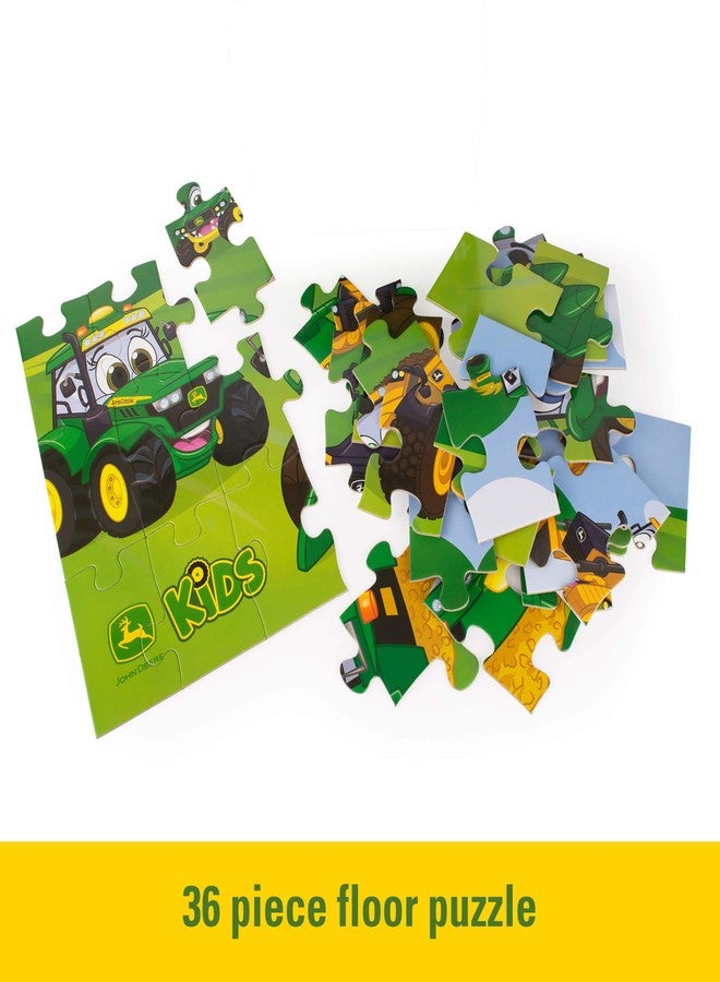 John Deere Kids Floor Puzzle - Large Kids Puzzles - John Deere Tractor Toys - Ages 3 and Up - 3" x 2" - 36 Pieces - Image 3
